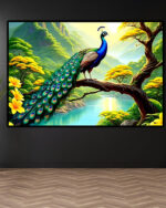 Peacock Paradise Canvas Art (16x24")