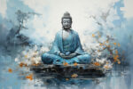Blue Buddha Wall Art ( 2x3 Fit ) - Image 2