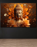 Golden Buddha Canvas Art (16x24")