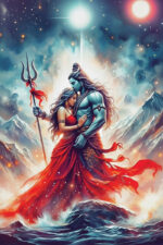 Divine Shiva Parvati Canvas Art (16x24") - Image 2