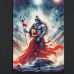Divine Shiva Parvati Canvas Art (16x24")
