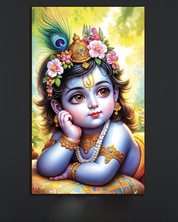 Baby Krishna Canvas Art ( 16x24")