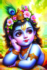 Baby Krishna Canvas Art ( 16x24") - Image 2