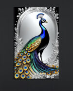 Elegant Peacock Wall Art (12x18")