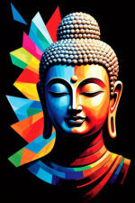 Vibrant Buddha Canvas Art (16x24") - Image 2