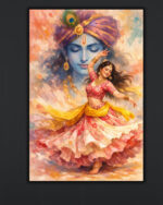 Radha Krishna Devotional Art Canvas (2x3 Fit)