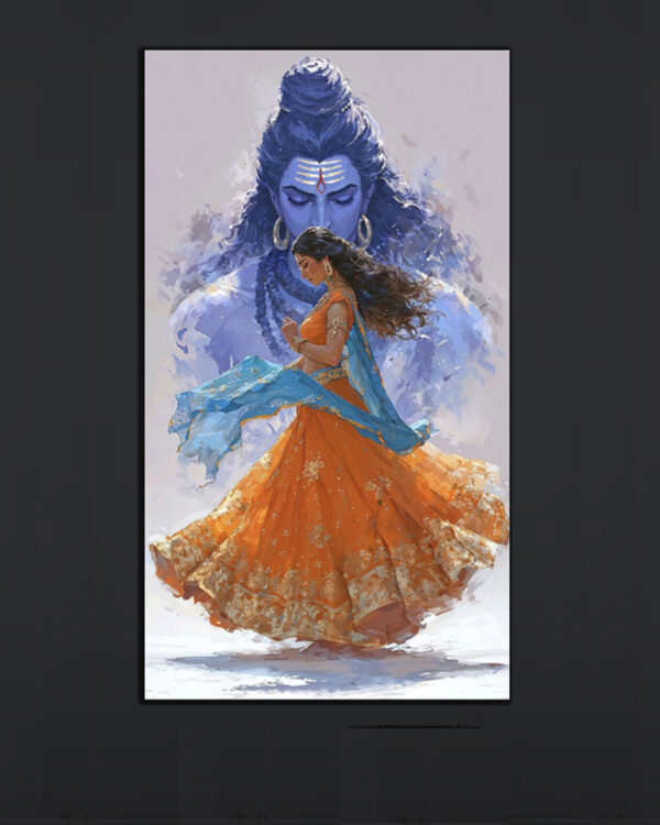 Lord Shiva & Dancing Woman Art Print (2x3 Fit)