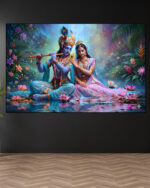 Radha Krishna Divine Wall Art ( 2x3 Fit)