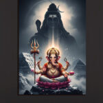 Divine Shiva & Ganesha Wall Art (2x3 Fit)