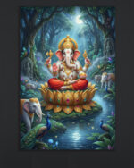 Ganesh Divine Art Print ( 16x24)