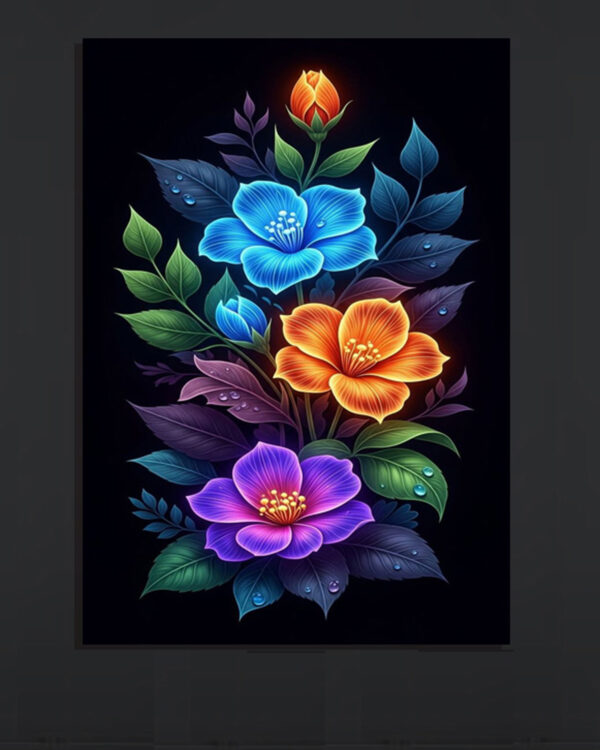 Floral Glow Canvas Art (16x24")