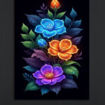 Floral Glow Canvas Art (16x24")