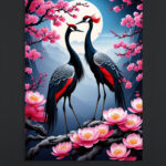 Elegant Crane Art Print (2x3 Fit)