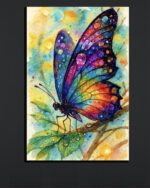 Rainbow Butterfly Canvas Art (16x24")