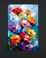 Abstract Floral Canvas Art (16x24")