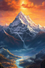 Majestic Mountain Canvas Art (2x3 Fit) - Image 2