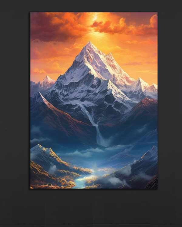 Majestic Mountain Canvas Art (2x3 Fit)