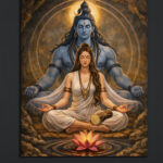 Divine Shiva Parvati Canvas Art (2x3 Fit )