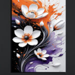 Floral Splash Canvas Art (2x3 Fit )