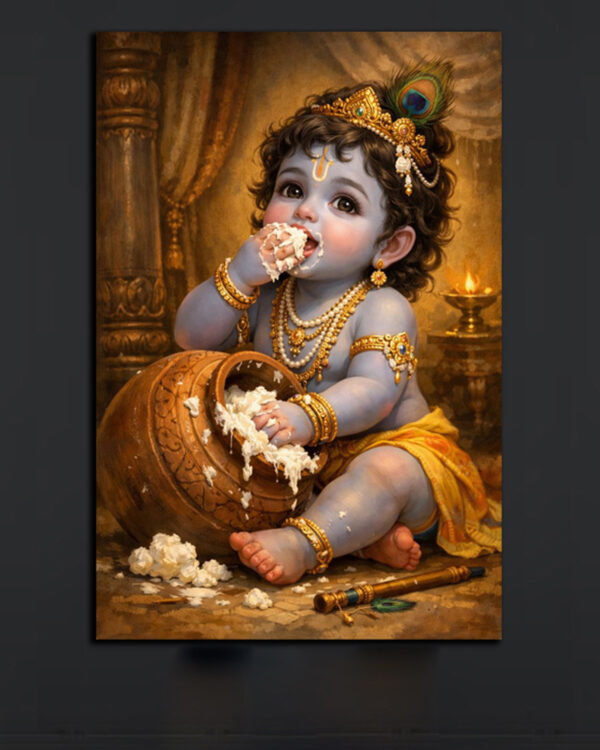 Little Krishna Canvas Art (2x3 Fit)