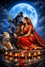 Shiva Parvati Divine Canvas Art (2x3 Fit) - Image 2