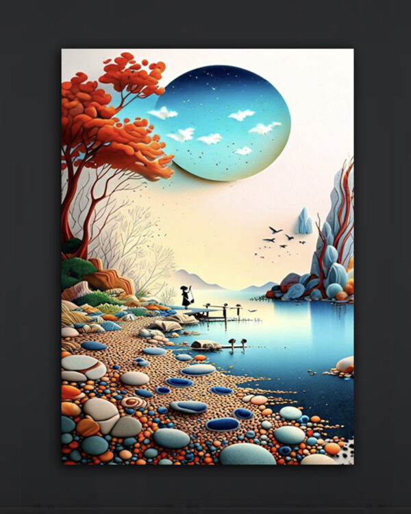Surreal Landscape Art Canvas (2x3 Fit )