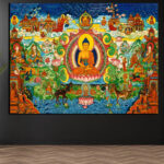 Buddhist Thangka Wall Art (2x3 Fit)