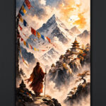 Himalayan Monk Canvas Art ( 2x3 Fit )
