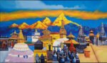 Kathmandu Valley Landmarks Painting ( 2x3 Fit ) - Image 2