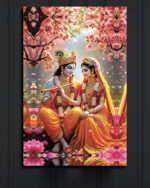Radha Krishna Divine Canvas (16x24")