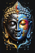 Colorful Buddha Wall Art (2x3 Fit) - Image 2