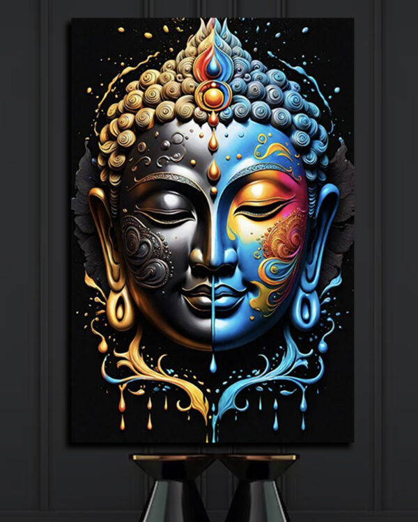 Black Buddha Wall Art ( 3x5 Fit )