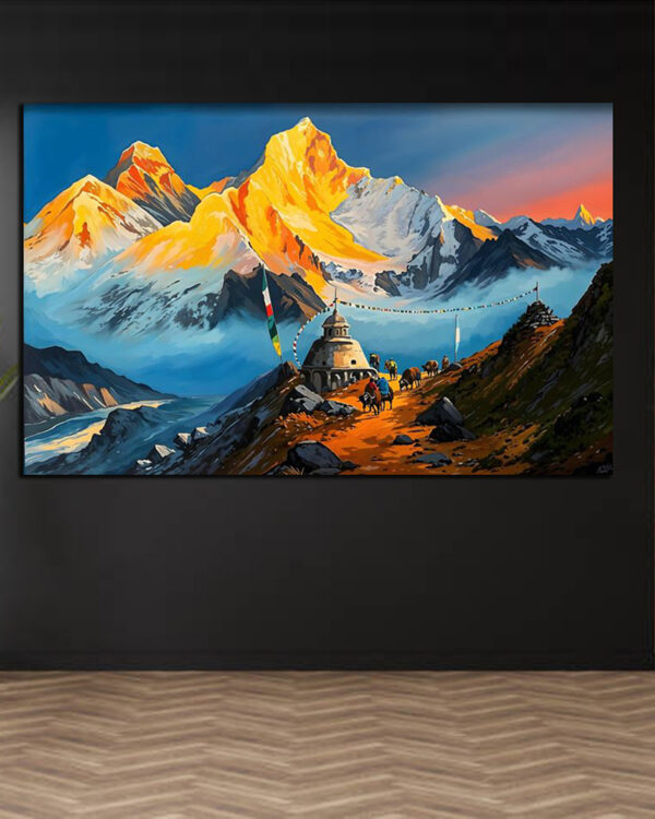 Himalayan Sunrise Canvas Art ( 2x3 Fit )