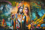 Radha Krishna Spiritual Wall Art (16x24") - Image 2