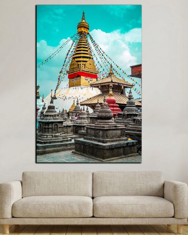 Swoyambhu Stupa 16x24 Inch