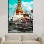 Swoyambhu Stupa 16x24 Inch
