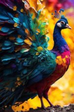 peacocks clour desing 2x3 fit - Image 2