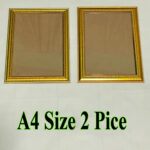 A4 Gold Photo Frames (Set of 2)