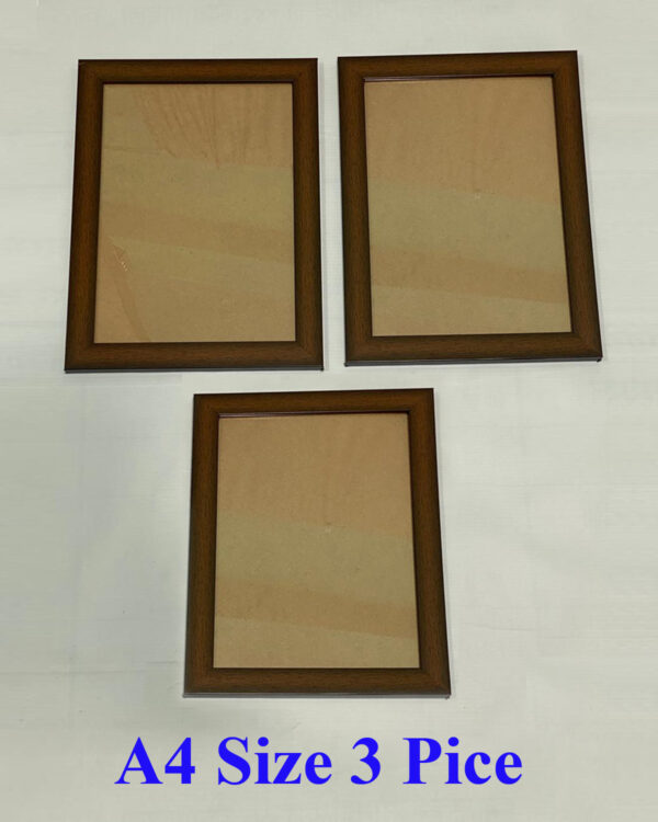 A4 Certificate Wooden Photo Frame 3 Pice