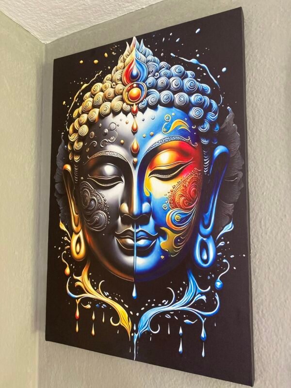 Black Buddha 18x24 inch
