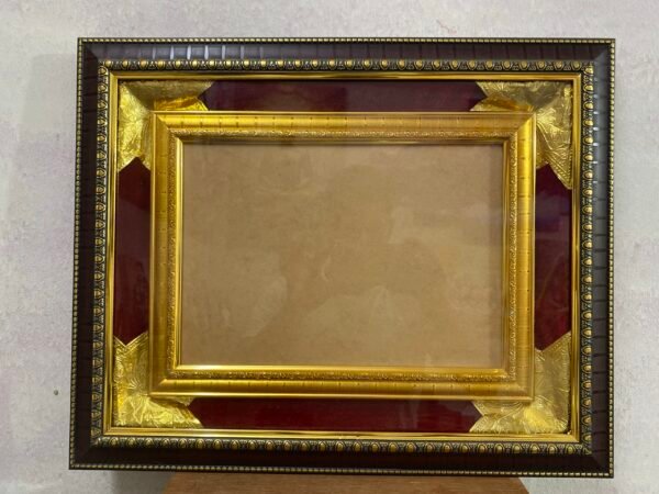 Double A4 Size Golden & Black Combination Certificate Frame