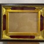 Double A4 Size Golden & Black Combination Certificate Frame
