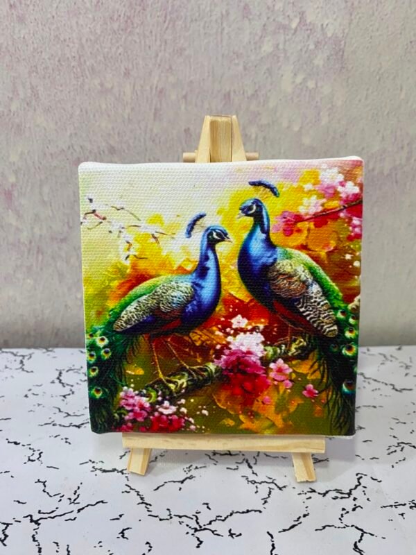 Art stand with machine made printing Canvas 4x4 Size