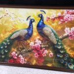 Glass Frame Borderless With canvas print 2x3 fit