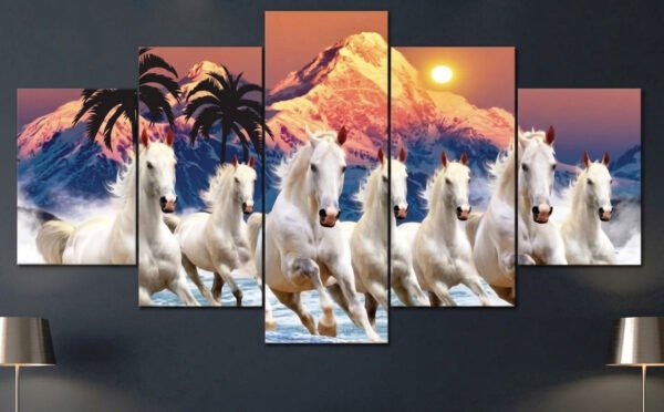 seven horse 2x3 fit five panel