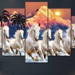 seven horse 2x3 fit five panel
