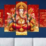 Ganesh 2x3 fit five panel canvas