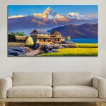 Premium Wall Canvas Village Art