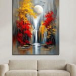 Wall panting Moon 2x3 fit