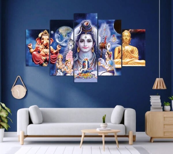 buddha ganesh mahadev 2x3 fit canvas
